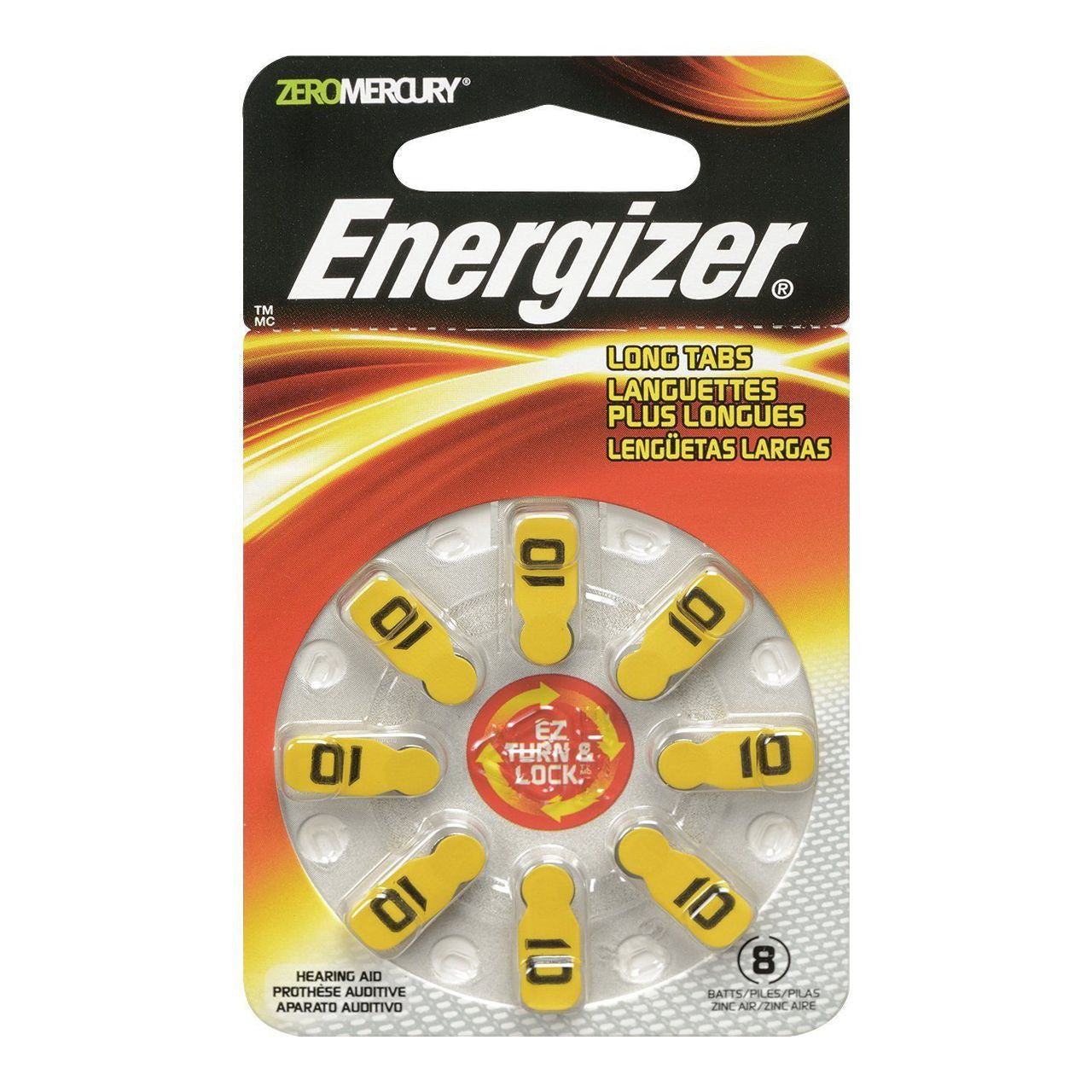 Energizer Zinc Air Hearing Aid Batteries - Size 10