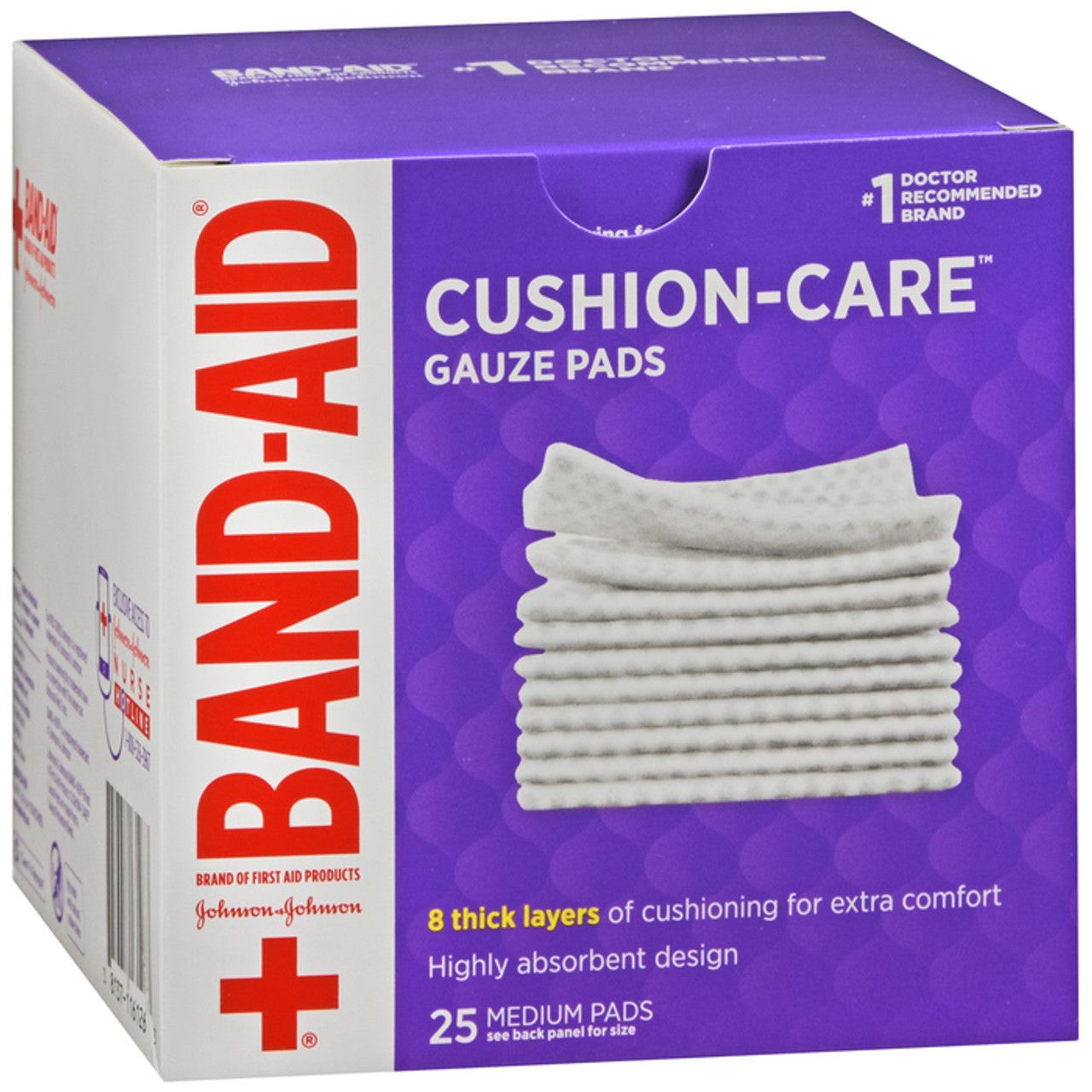 Compresas de gasa Cushion Care de la marca Band-Aid - Medianas