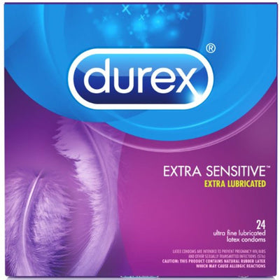 Condones Durex Extra Sensibles Ultra Finos Premium Lubricados