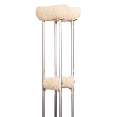 Couvre-crutches Premium Sheepette pour confort et protection