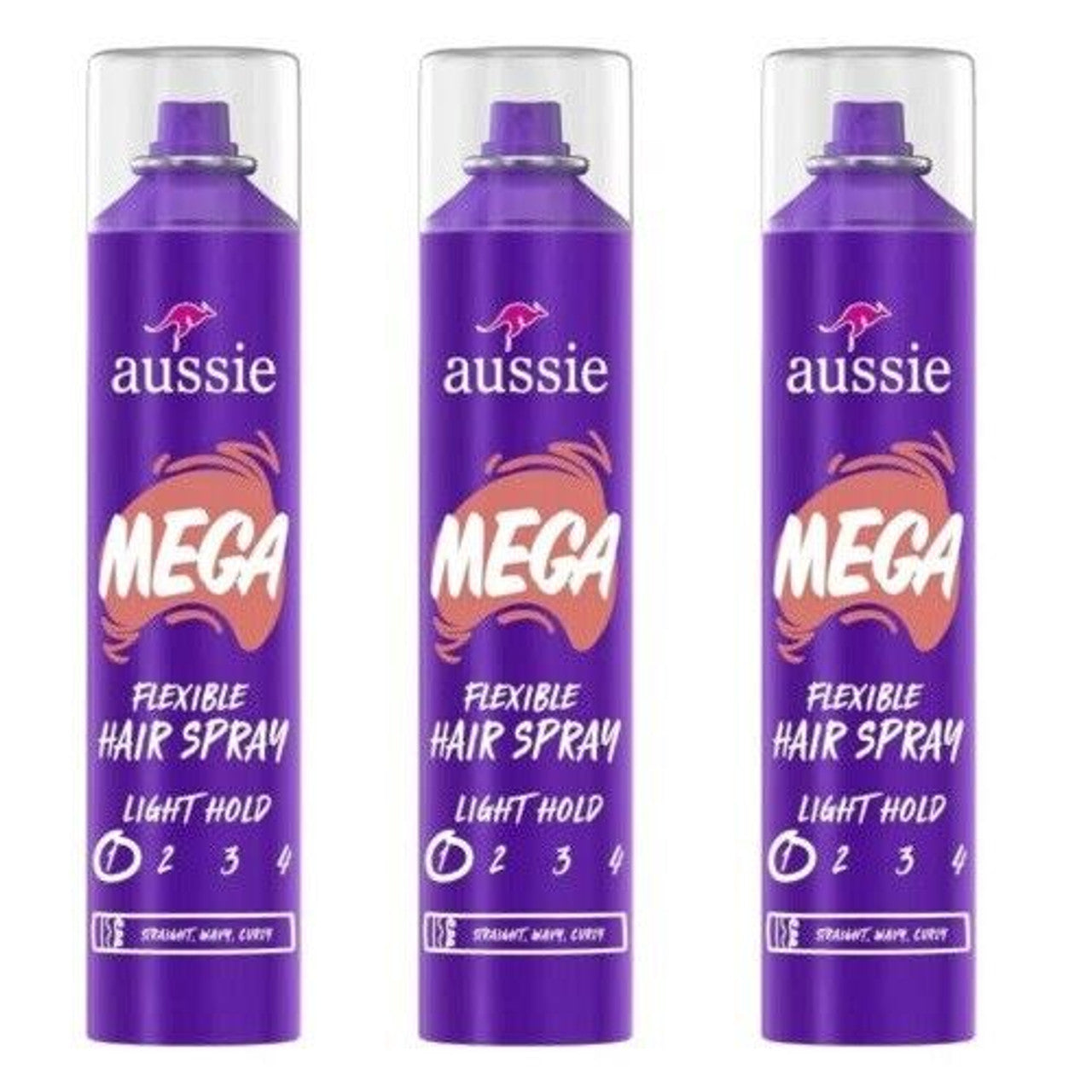 Aussie Mega Light Hold Flexible Hair Spray - 10 Oz
