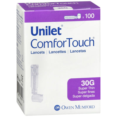 Lancetas Unilet Comfortouch 30G - 100 Unidades