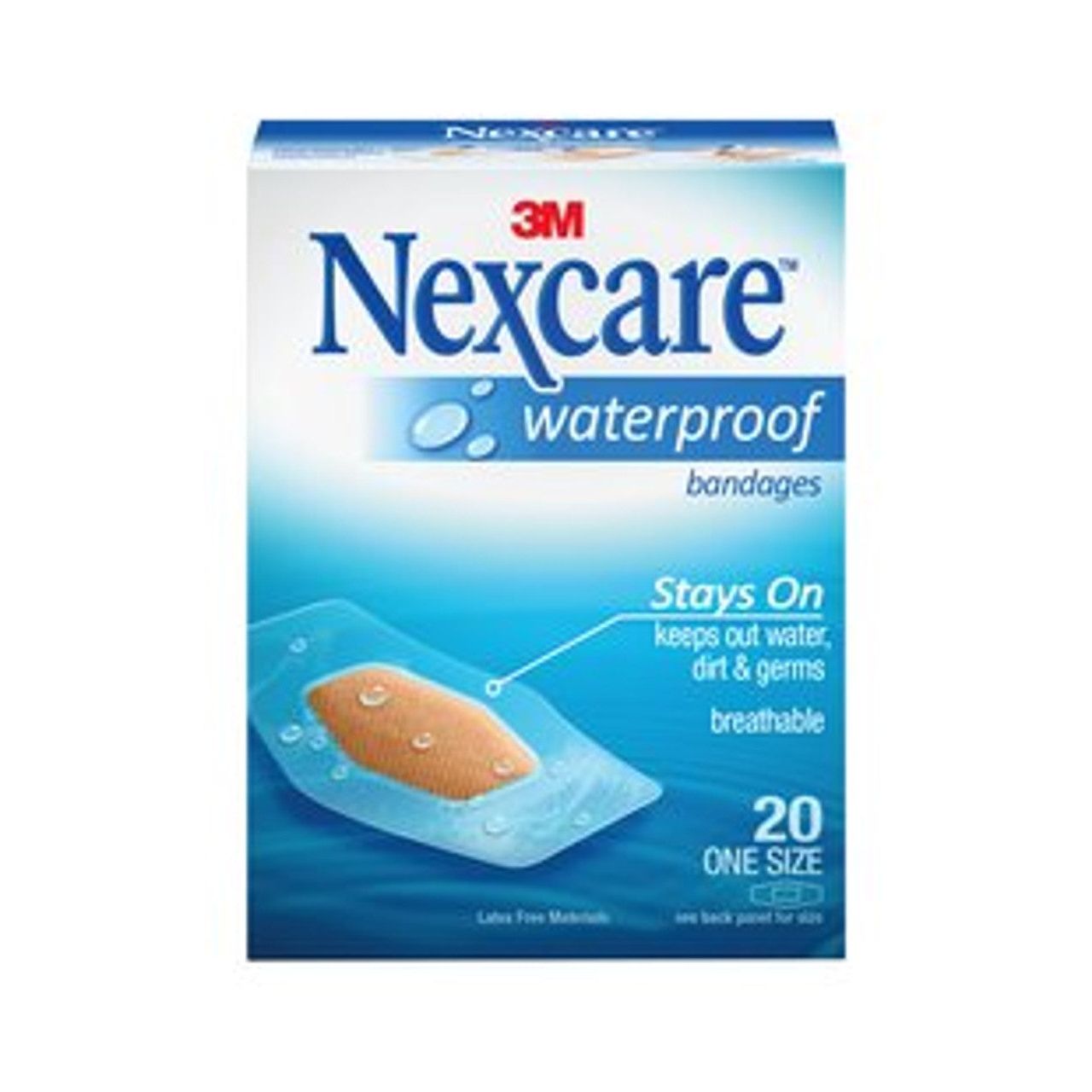 Nexcare Waterproof Clear Bandages - 20 Count