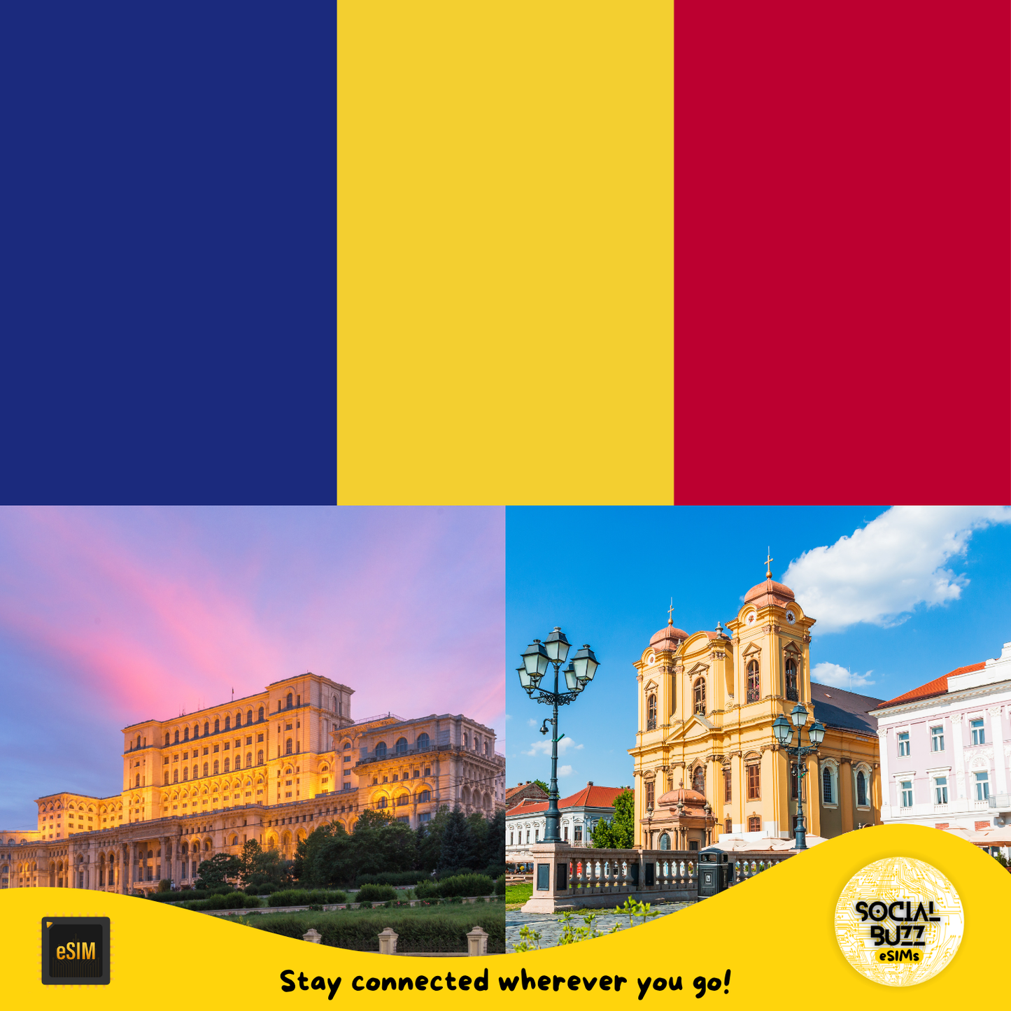 Plan de Datos por Internet eSIM en Rumania