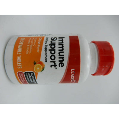 Tablettes à mâcher Leader pour le soutien immunitaire - Saveur agrumes, 50 Ct