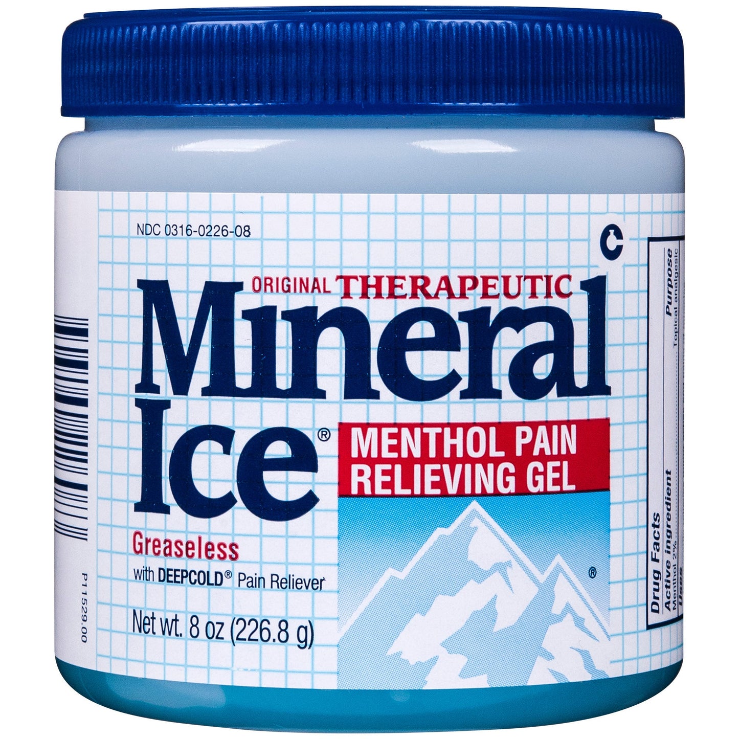 Mineral Ice Cooling Gel for Pain Relief, 8 oz