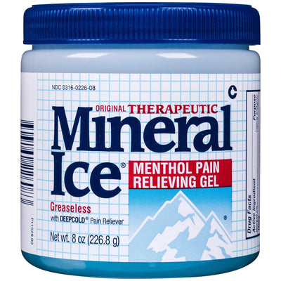 Mineral Ice Cooling Gel for Pain Relief, 8 oz