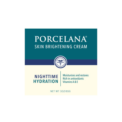 Porcelana Skin Brightening Cream - Nighttime Hydration 3 Oz