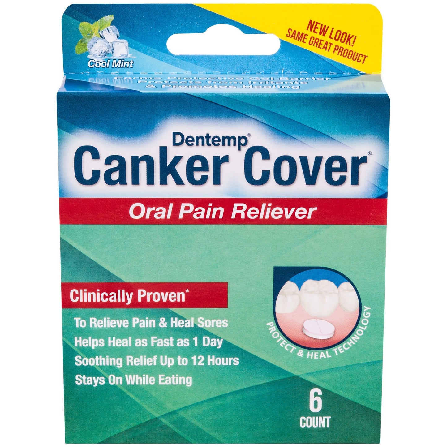 Dentemp Canker Cover Oral Pain Relief Patch - Cool Mint