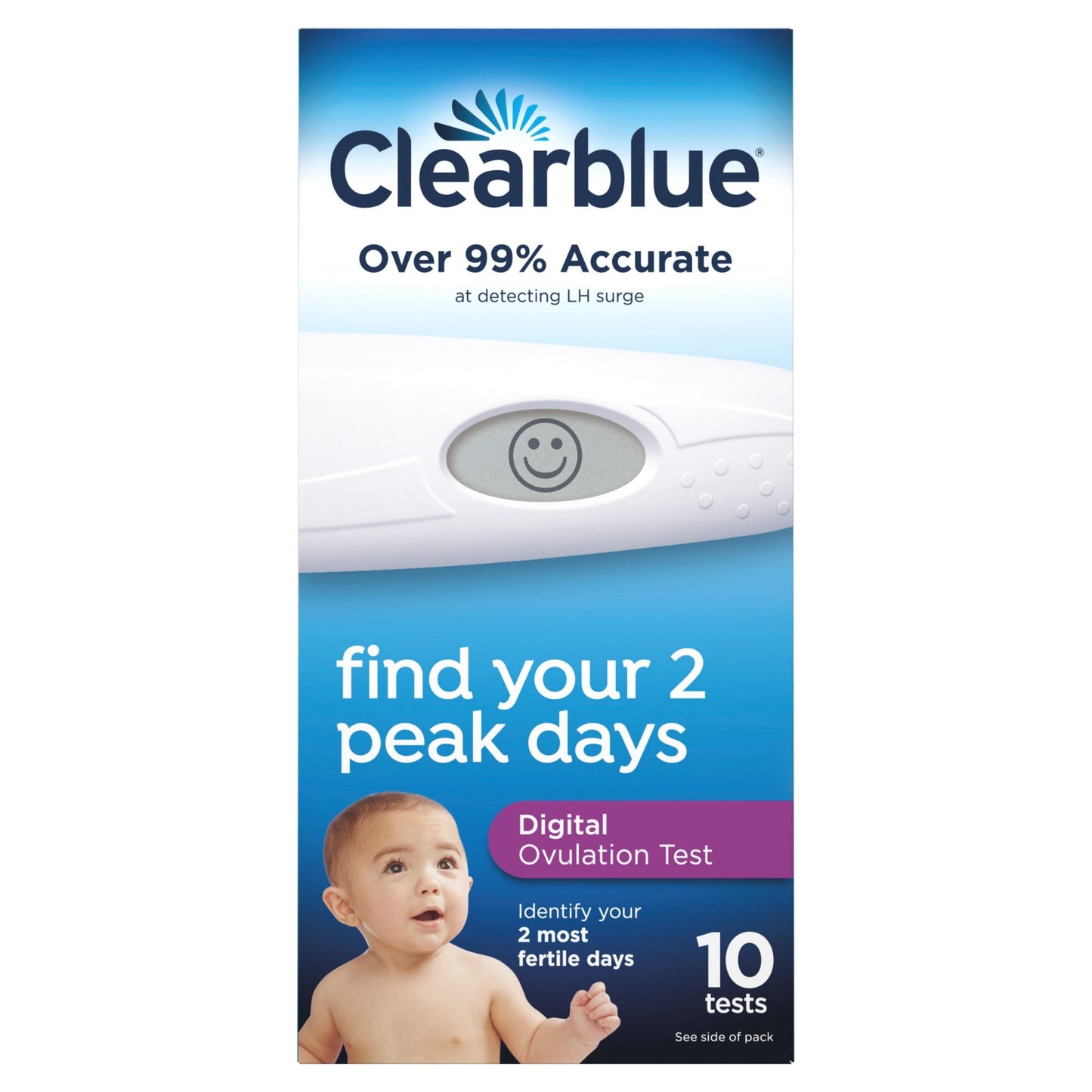 Clearblue Digital Ovulation Test - 10 Tests for Fertility Tracking