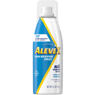 Spray analgésique AleveX, force maximale, menthol 3,2 oz