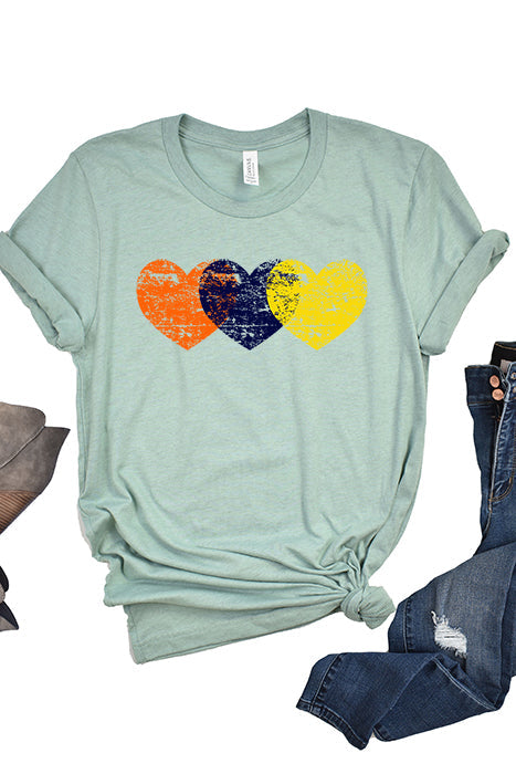 Three Hearts Unisex T-Shirt
