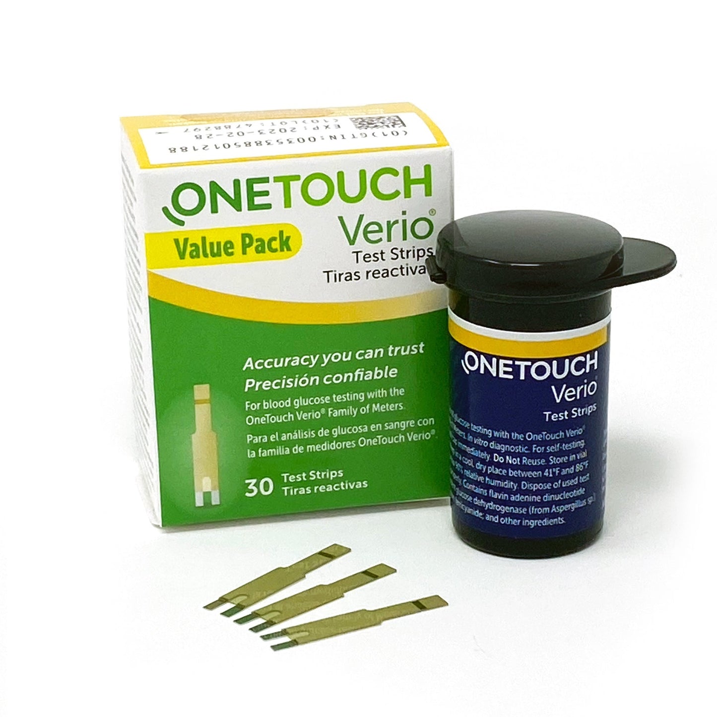 OneTouch Verio Blood Glucose Test Strips - 25 Count