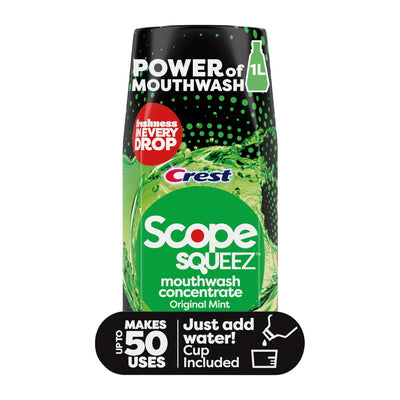 Concentrado de Enjuague Bucal Crest Scope Squeez - Menta Original - 1.69 Fl Oz