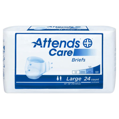 Attends Unisex Adult Incontinence Brief - Large, 24 Count