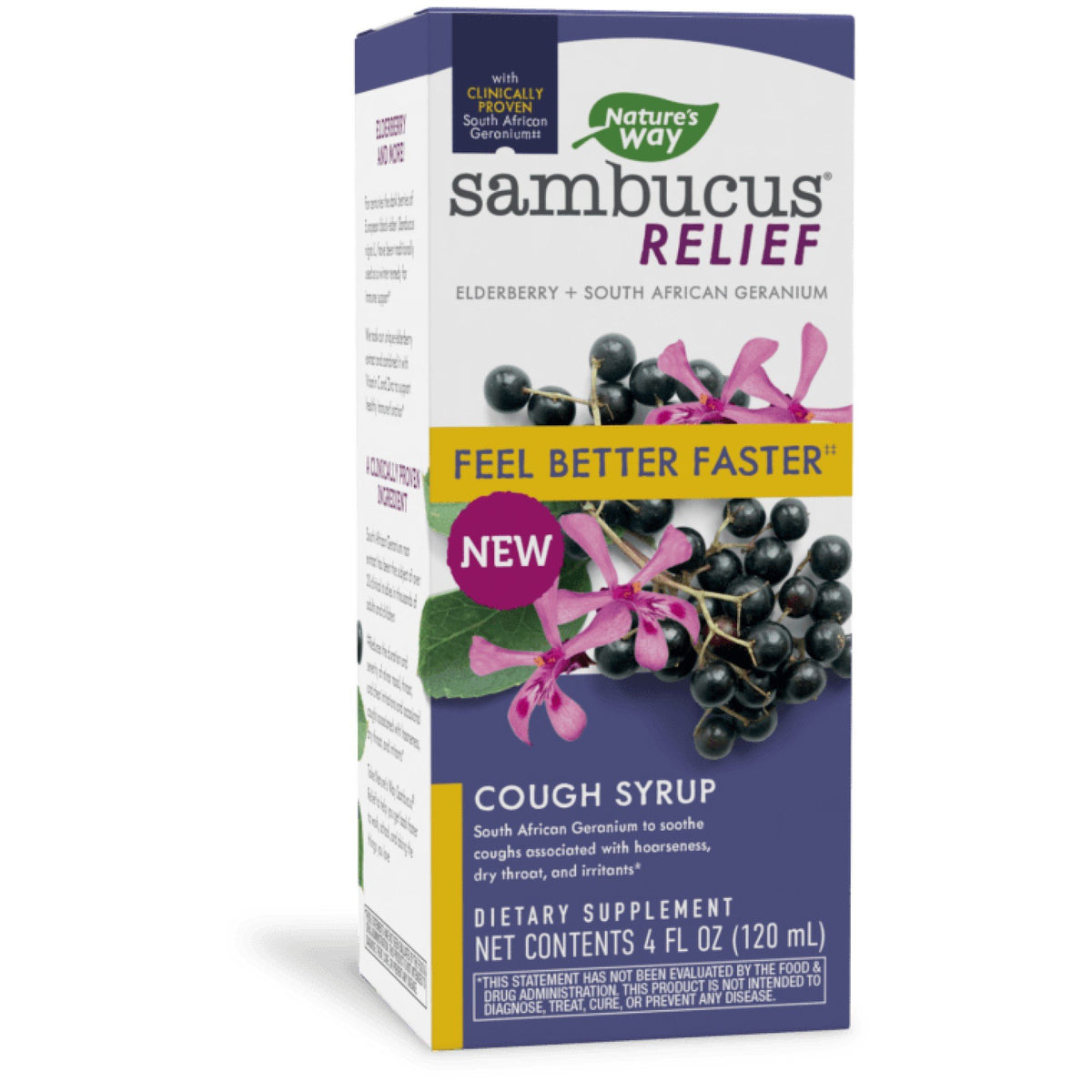 Jarabe para la tos Sambucus Relief de Nature's Way, 4 oz