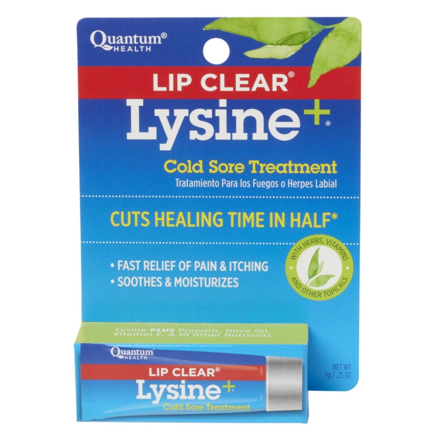 Quantum Health Lysine Plus Cold Sore Treatment Lip Clear Ointment - 0.25 Oz