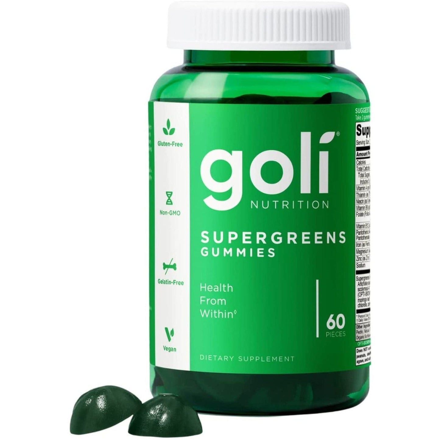 Goli Nutrition Gummies Vegan Supergreens
