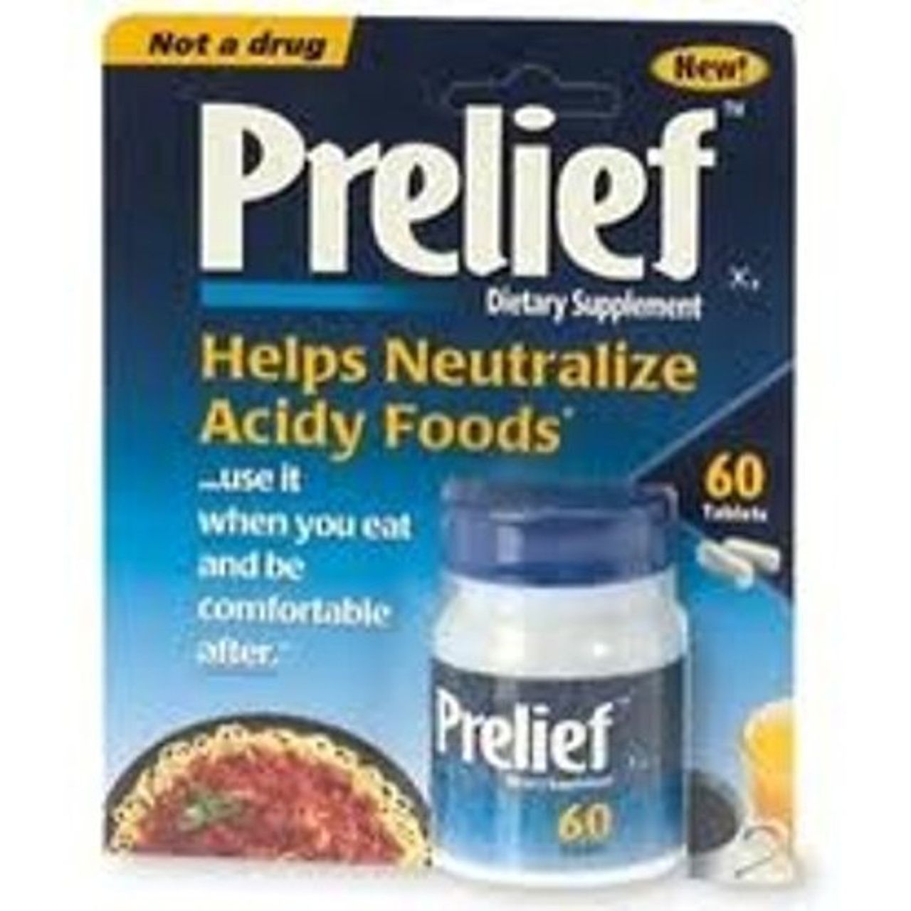 Préparations de Réducteurs d'Acidité Prelief - Compléments Alimentaires en Comprimés - 60 Comprimés