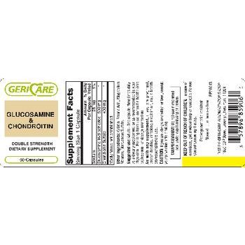 Supplément de Glucosamine et Chondroïtine Geri-Care