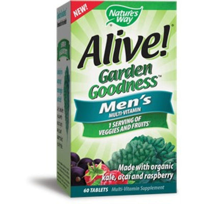 Nature's Way Alive!® Garden Goodness™ Multivitamine pour hommes – 60 comprimés