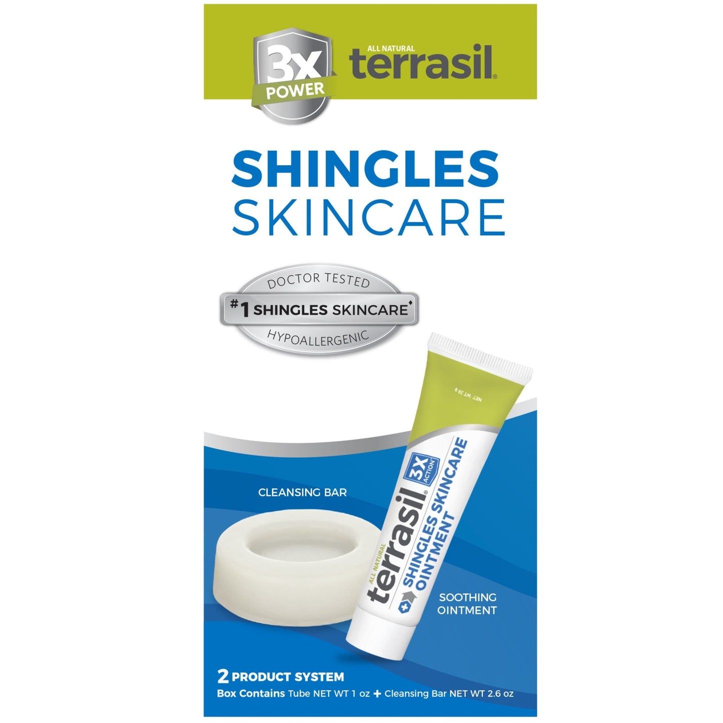 Terrasil Shingles Care Kit - Triple Action Relief