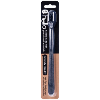 Brosse à dents Hello Charbon Poils Extra Souples