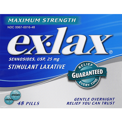 Ex-Lax Maximum Strength Stimulant Laxative - 48 Pills
