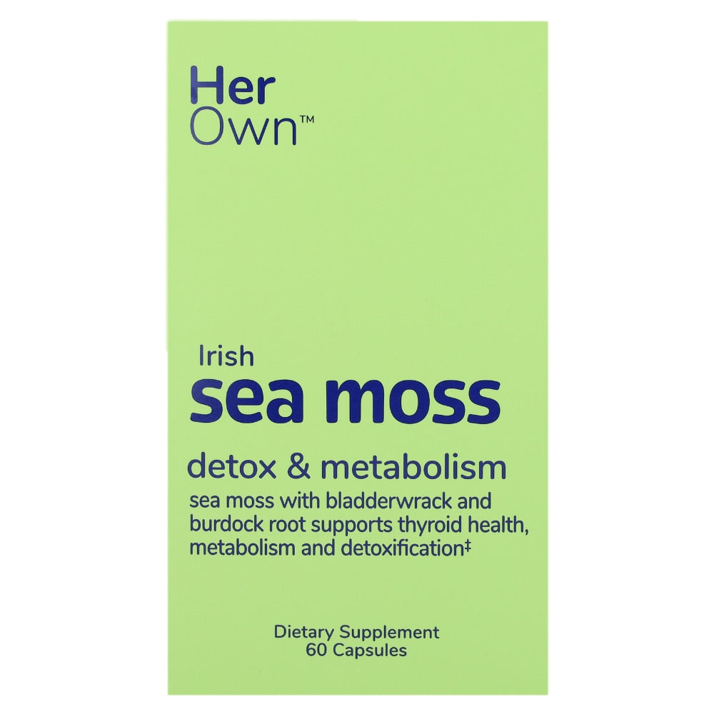 Her Own Irish Sea Moss – 60 Capsules – Complément Alimentaire Bio à Base de Sea Moss
