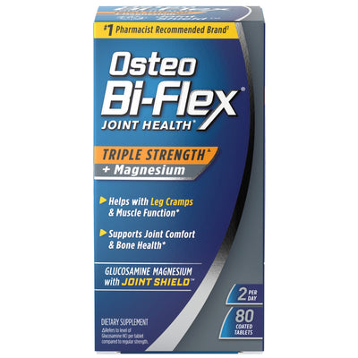 Osteo Bi-Flex Joint Health, Triple Strength + Magnesium, 80 Tablets