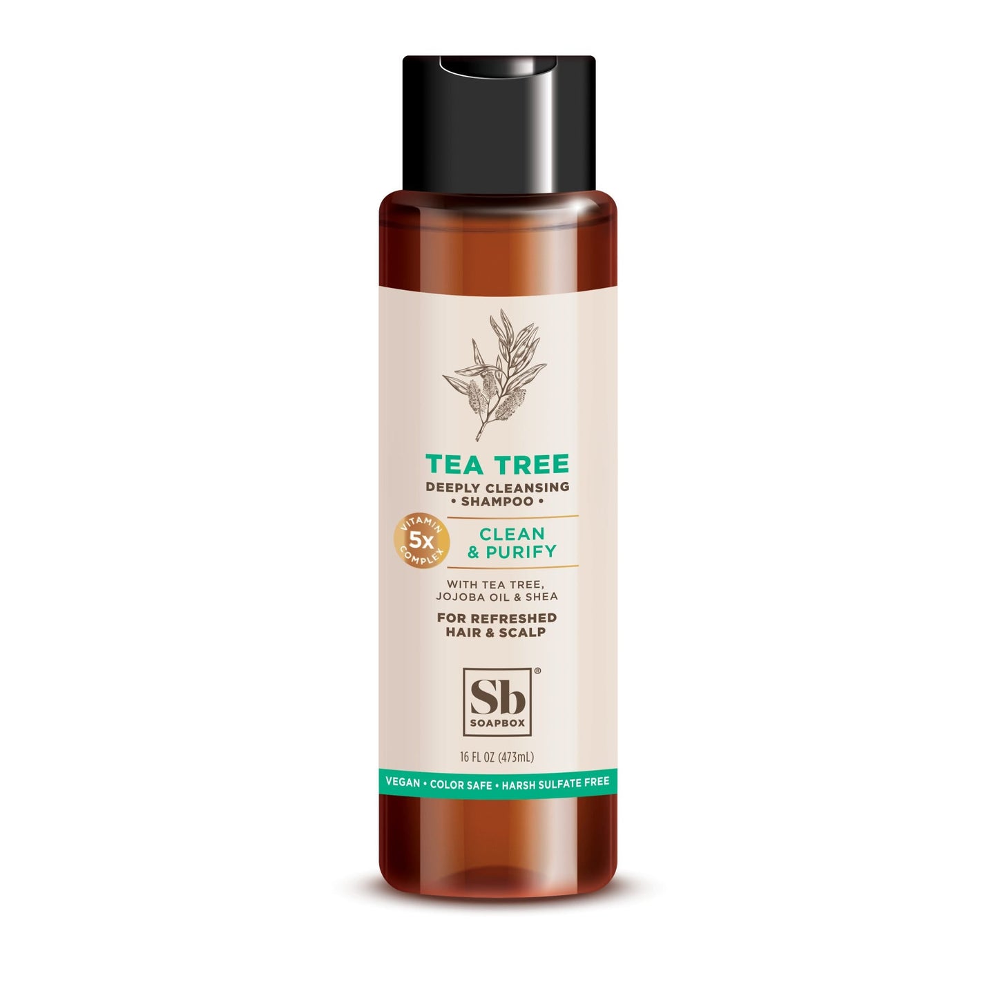 Soapbox Clean & Purify Tea Tree Shampoo - 16 Fl Oz