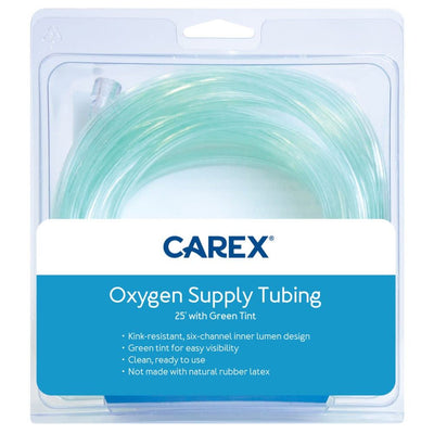 Carex Oxygen Supply Tubing with Green Tint - 25 FT