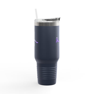 Pause | Mug de voyage isolé de 40 oz – Sensibilisation subtile à l'épilepsie