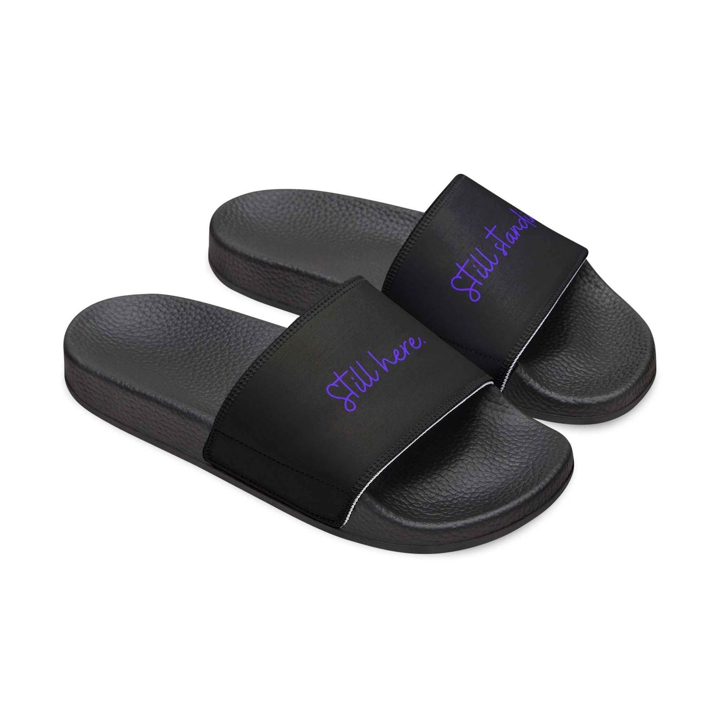 Still Here / Still Standing Slide Sandals — Quiet Strength Edition