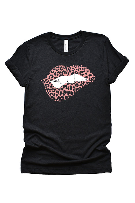 Pink Leopard Biting Lip-1273 - Korvel