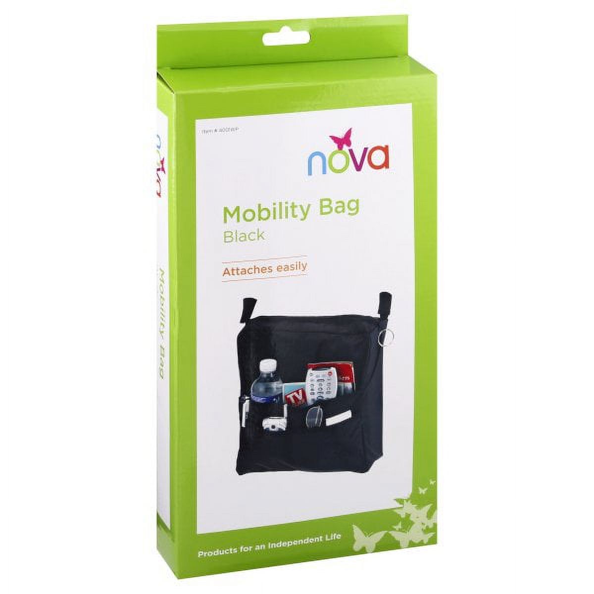 Pochette suspendue Nova pour déambulateur - Noir