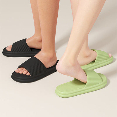 Striped Design Soft Anti-Slip Slippers for Home