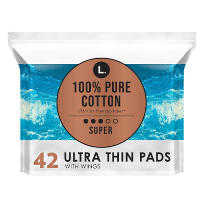 L. Chlorine Free Ultra Thin Pads - Super Absorbency