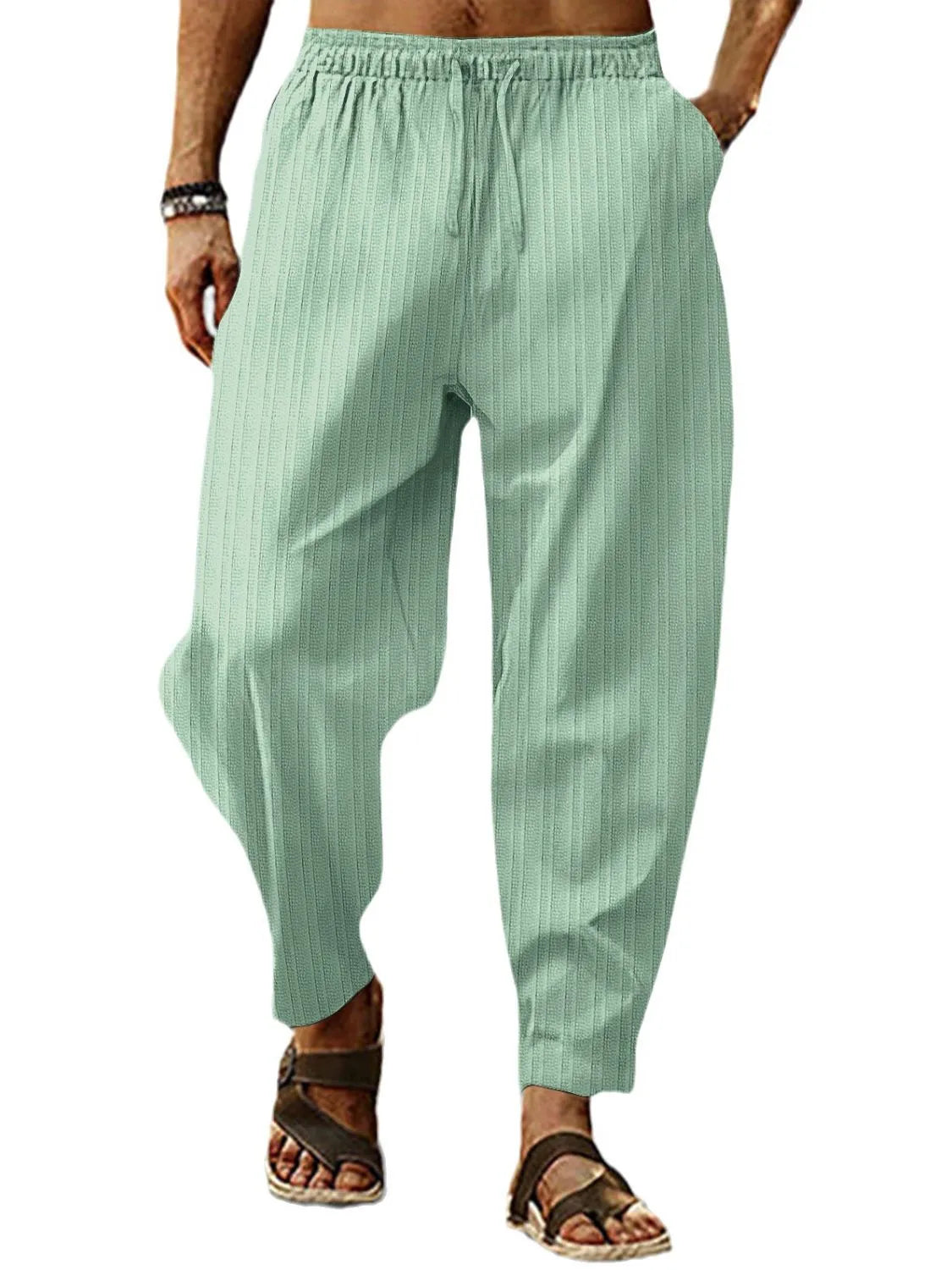 Pantalones Jogger de Talla Grande para Hombre con Cintura Ajustable y Bolsillos