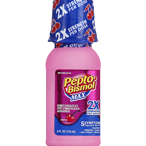 Pepto-Bismol Líquido Ultra Sabor Cereza 4 Oz - Set de Regalo de Cuidado Personal