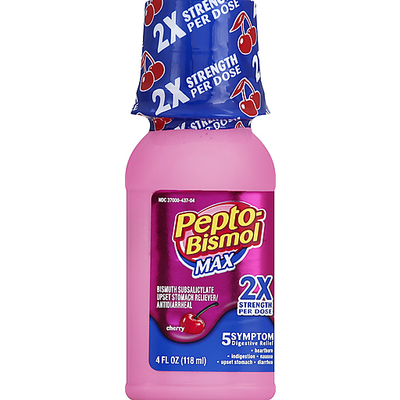 Pepto-Bismol Liquid Ultra Cherry Flavor 4 Oz - Personal Care Gift Set
