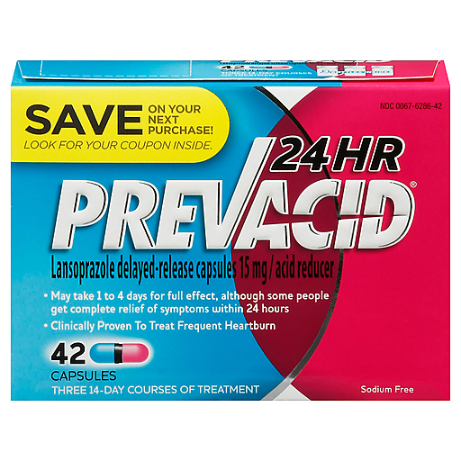 Prevacid 15 Mg 24 HR Acid Reducer Capsules