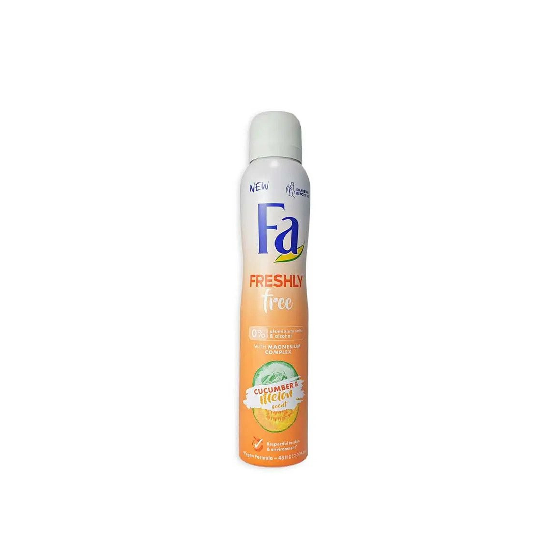 Spray corporel Fa Freshly Free Cucumber Melon 200ml