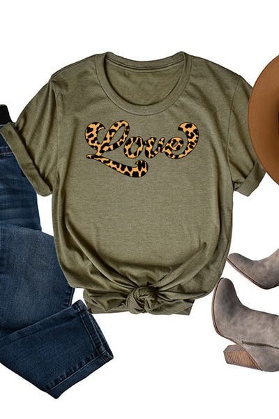 Love Leopard Unisex T-Shirt - Korvel