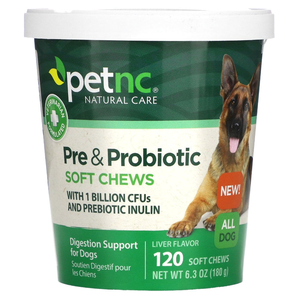 PetNC Natural Care Pré et Probiotiques Chews Doux pour Chiens