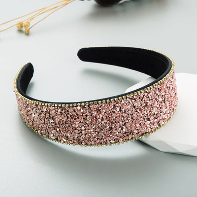 Premium Rhinestone Wide Edge Headband
