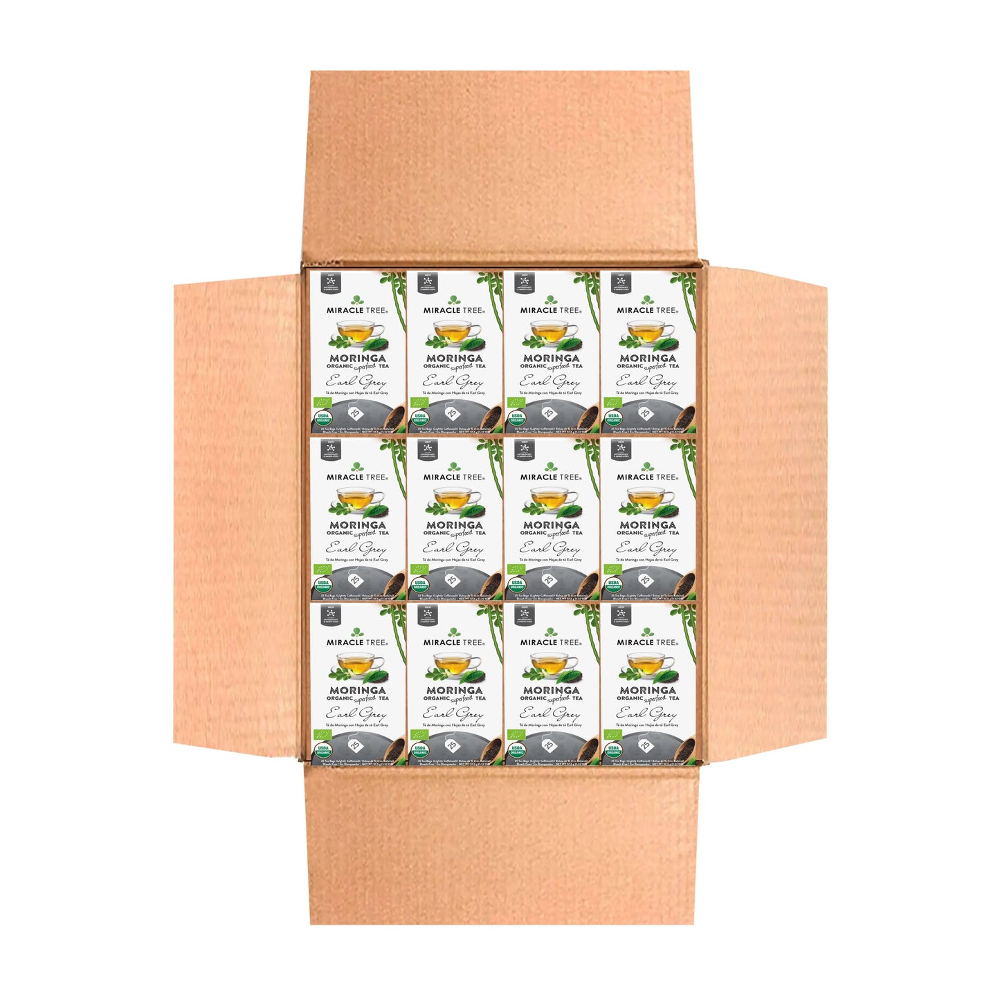 Té Earl Grey de Moringa Orgánico - 25 Bolsitas Envueltas