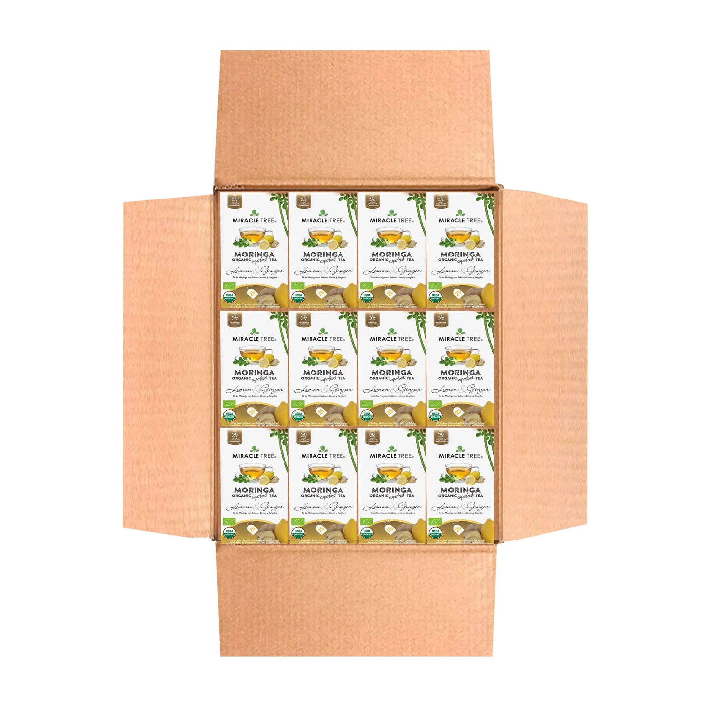 Thé Moringa Bio avec Citron et Gingembre