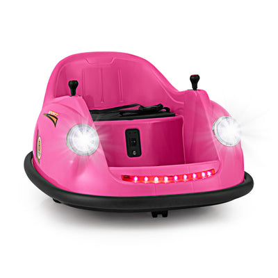 12V Electric Kids Ride-On Bumper Car - Pink