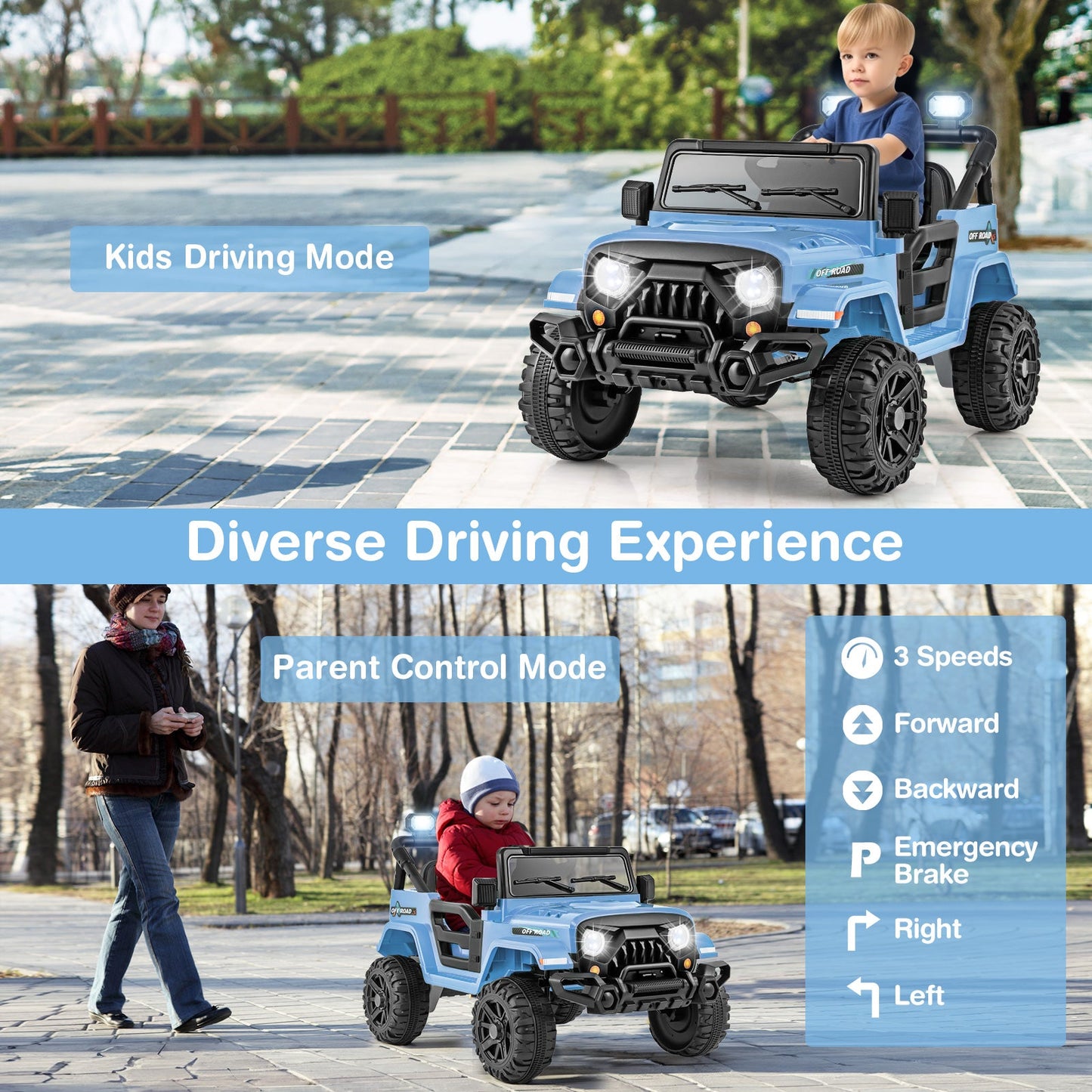 Camión para Niños de 12V con Control Remoto - Marino